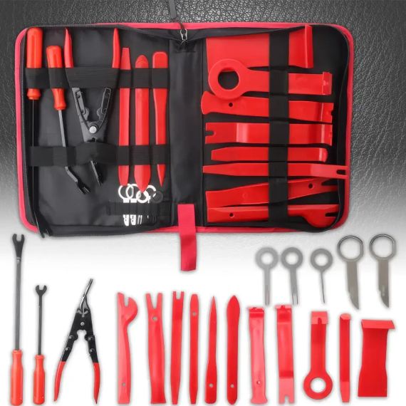 Набір із 19 інструментів для зняття обшивки та розбирання салону EL-198504