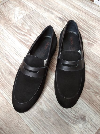 Черные замшевые лоферы 39 размер | Зображення 4