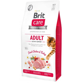 Сухой корм Brit Care для кошек живущих на улице с курицей и индейкой 7 кг