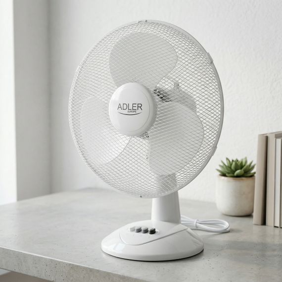 Вентилятор настільний Adler AD 7304, 40 см, 90 Вт, 3 швидкості, з поворотом і нахилом | Зображення 7