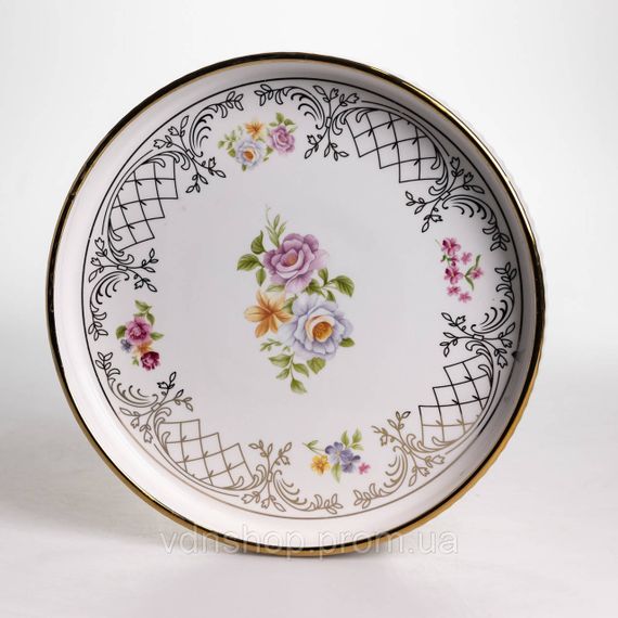 Столовий набір посуду тарілок і чашок 32 предмети на 6 персон «Золотий Кант» порцеляновий TH-32 | Зображення 6