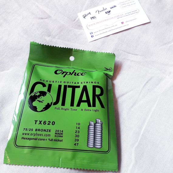 Струны Orphee бронза бронзовые для акустической гитары 10-47 струни | Зображення 3