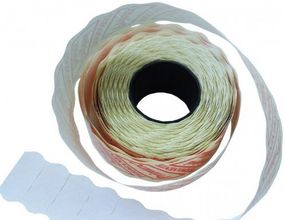 Этикет-лента Printex фигурная белая 26x12 мм