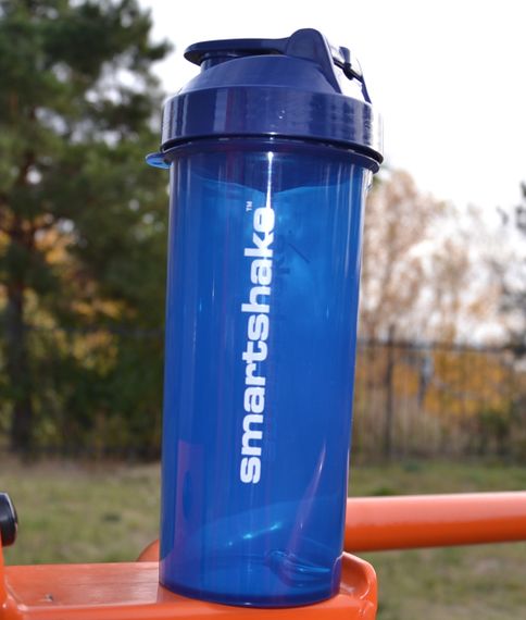 Шейкер спортивний Smartshake Lite 1000ml Glossy-Navy Blue | Зображення 2