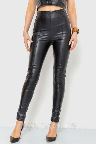 Лосини жіночі шкірозамінник: чорний розмір M FA_003935