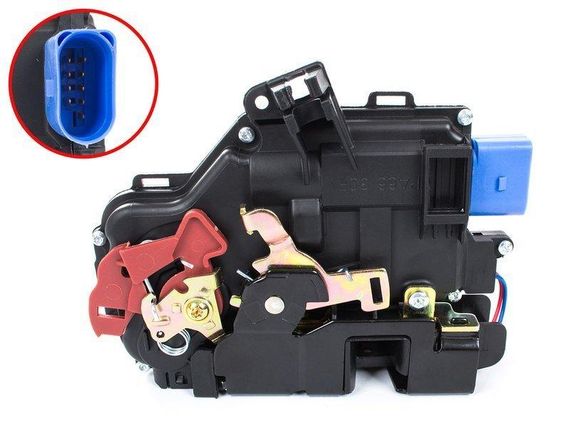 VW Golf V Plus (05-09) центральный замок передний левый на 9 контактов, 3D1837015, Фольцваген Гольф 5 Плюс | Зображення 1