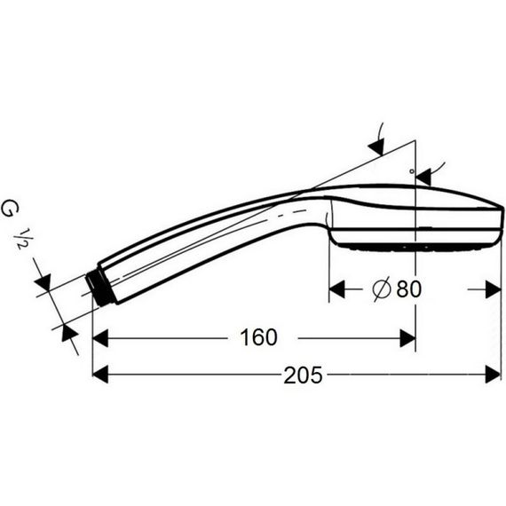 Лійка для ручного душу Lidz (CRM)-51 00 000 00 | Зображення 1