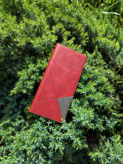 Шкіряний чохол книжка для Samsung A05s червоний | Зображення 2