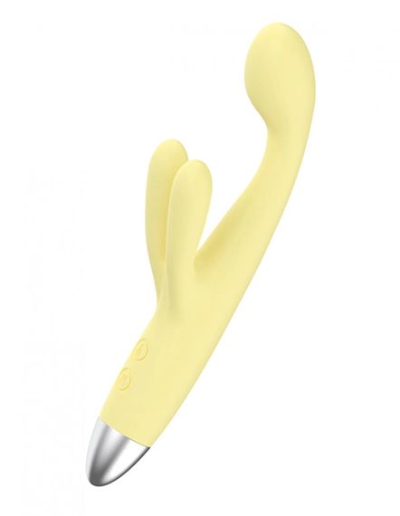 Вібратор-кролик BeYourLover Benben Rabbit для точки G з підігрівом, жовтий, 17,7 × 5,3 см Sex Aura