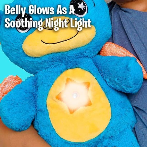 Ночник игрушка, Плюшевый ночник, синий дракон | Зображення 3