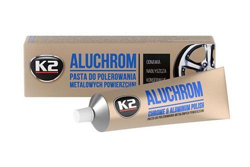 Паста для полировки хромированных деталей Aluchrom 120г К2