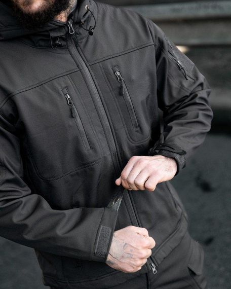 Міська тактична куртка MAXIMUS софтшел darck grey ПП7988 | Зображення 4