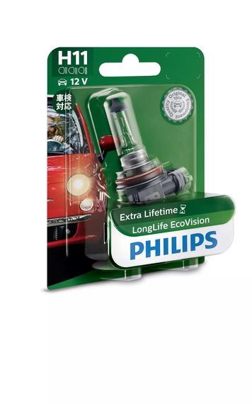 Галогеновая лампа PHILIPS 12362LLECOB1 H11 55W 12V PGJ19-2 LLECO