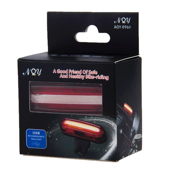 Велосипедний задній ліхтар, Безпечний для рюкзаків IPX4, USB-зарядка, знімний, LED (червоний та синій) | Зображення 5