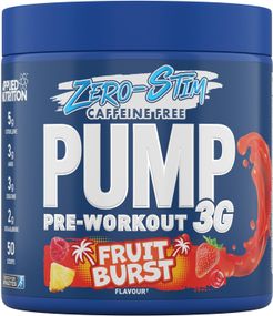 Передтренувальний комплекс Applied Nutrition Pump Pre Workout 3g Zero Stim 375 g (Fruit Burst)