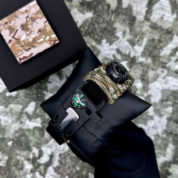 Patriot 005CMGRSU ЗСУ Зелений камуфляж Паракордовий ремінець Camo Green + Коробка. | Зображення 3