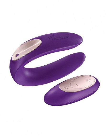 Вібратор для пар Satisfyer Double Plus Remote з пультом ДК та двома моторчиками | Зображення 1