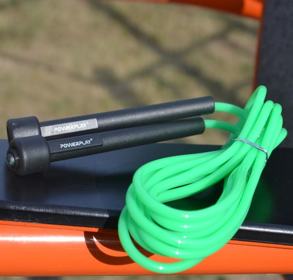 Скакалка PowerPlay 4201 Basic Jump Rope Зелена (2,8m.) | Зображення 6