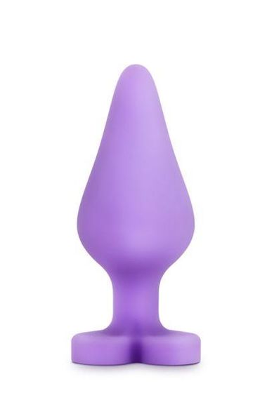 Анальная пробка PLAY WITH ME CANDY HEART FUCK ME PURPLE sexstyle