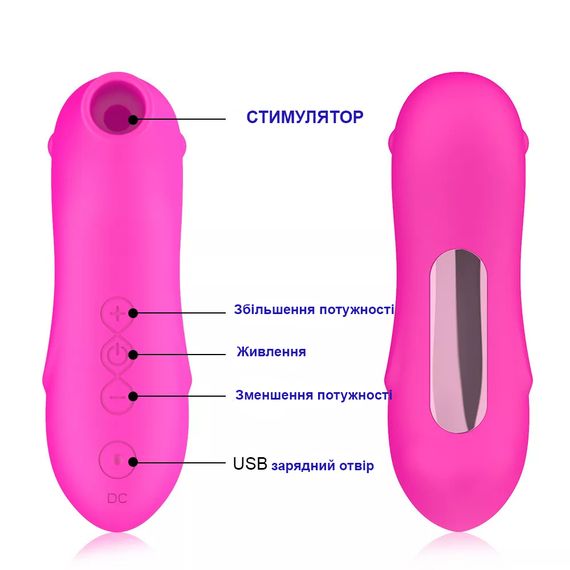 Вакуумний стимулятор клітора (фіолетовий, USB) | Зображення 4