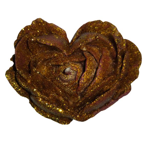 Свічка у вигляді троянди (шимер+глітер) GlowKink бордова, L sexstyle | Зображення 4