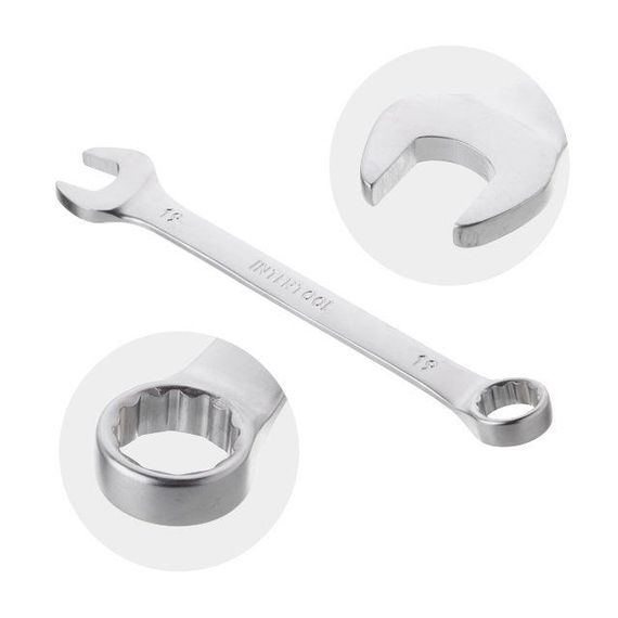 Набір ключів комбінованих 11 од., 7-19 мм, Cr-V INTERTOOL HT-1250 | Зображення 1