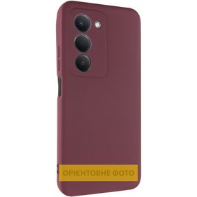 Чохол TPU GETMAN Liquid Silk Full Camera для Xiaomi Redmi 15C (Global) / Poco C85 (Global) Бордовий / Marsala
