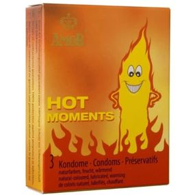 Презервативы с согревающим эффектом Amor Hot Moments латексные (цена за упаковку, 3 шт.) sexstyle