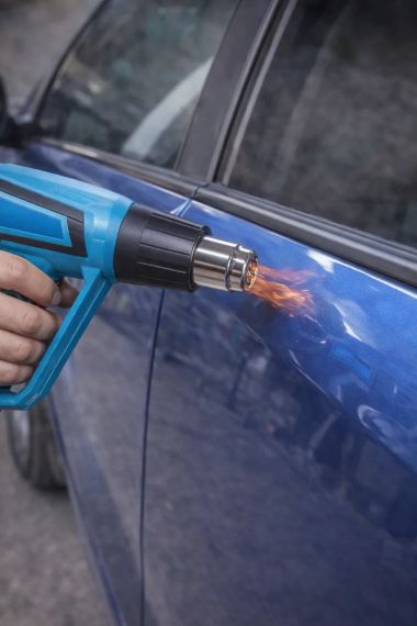 Фен промисловий Hot Air Gun 1600W 4 насадки X512 • Технічний будівельний фен для паяння, зняття фарби, нагріву і термоусадки з | Зображення 1