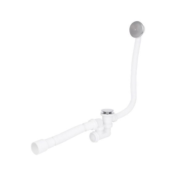 Сифон для ванни Lidz (WHI) 60 03 V002 02 з ревізією (вихід 50 мм)