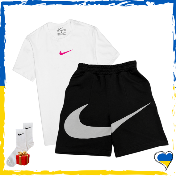Комплект шорти Nike Big Swoosh та футболки 2шт Nike. Комплект Найк Біг Свуш XS/S | Зображення 3