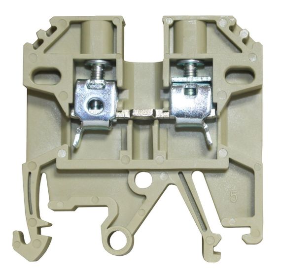 Клемма КНГ-SAK-2.5EN 34А 0.2-2.5мм2 винтовая бежевая наборная на DIN-рейку без маркера без крышки Ny95505483