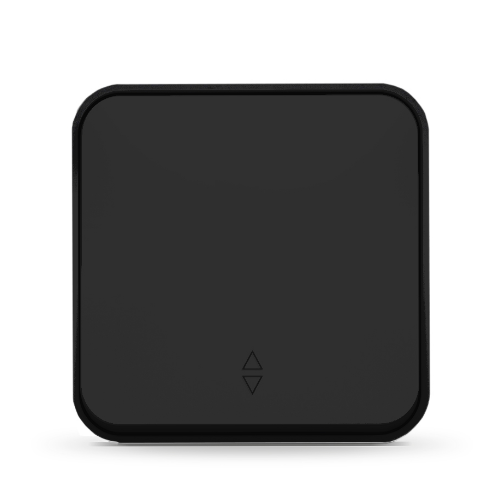 VIDEX BINERA Вимикач зовнішній 1кл прохідний чорний графіт (VF-BNS11P-BG) | Зображення 1