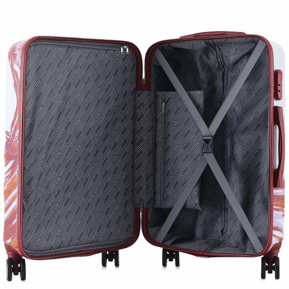 Валіза Semi Line 24" (M) White/Red Print (T5654-2) | Зображення 5
