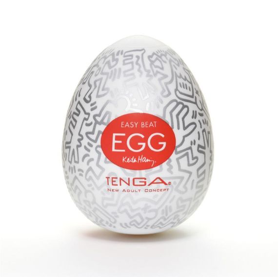 Чоловічий мастурбатор-яйце Tenga Keith Haring EGG Party