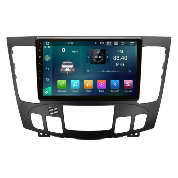 Штатна магнітола Cyclone C9 CPL GSM. 2+32GB. CARPLAY. 4G Hyundai Sonata 2008-2010 climate