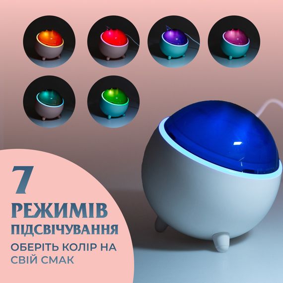 Увлажнитель воздуха для дома портативный 300 мл Розовый | Зображення 6