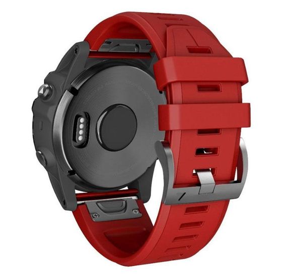 Силіконовий ремінець Primo для годинника Garmin Fenix 5 / 5 Plus / Fenix 6 / 6 Pro - Red | Зображення 1