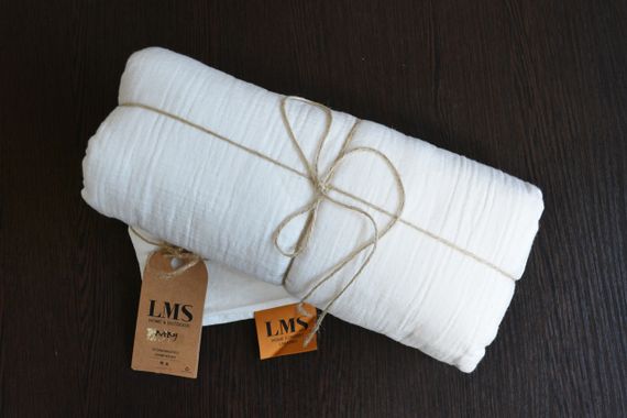 Дитяча постільна білизна Limasso Dubrovnik Muslin Baby 100х150 см Snow White | Зображення 6