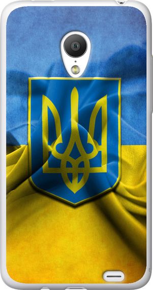 Чехол на Meizu MX3 Флаг и герб Украины 1 "375u-310-17620"