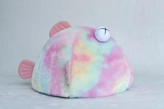 Кровать для домашних животных, мягкий домик в форме рыбы, плюшевые спальная лежанка для кошек и собак | Зображення 4