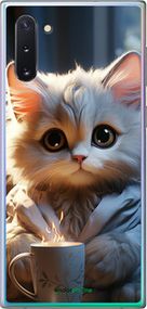 Чохол на Samsung Galaxy Note 10 Білий кіт "5646u-1718-2448"
