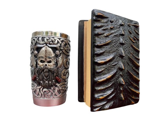 Подарунковий набір Стакан 3D Вікінг Лицар і Блокнот 3D «Жар Серця Дракона» | Зображення 1