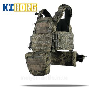 Комплект №4: Плитоноска Kiborg GU gen.2 + 2 підсумки з балістичним захистом 1 класу Pixel