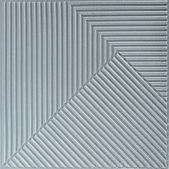 Самоклеюча декоративна 3D панель 500х500х5мм Бамбук Сірий SW-00002878