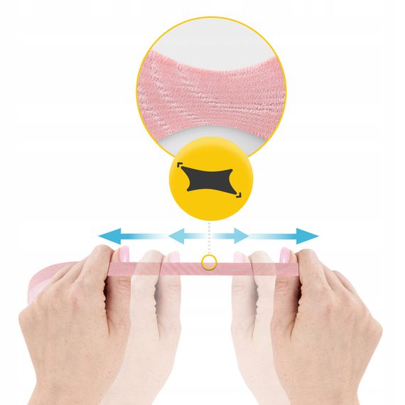 Стрічка кінезіологічна (кінезіо тейп) 4FIZJO 1 см x 5 м Light Pink (P-5905973400794) | Зображення 2