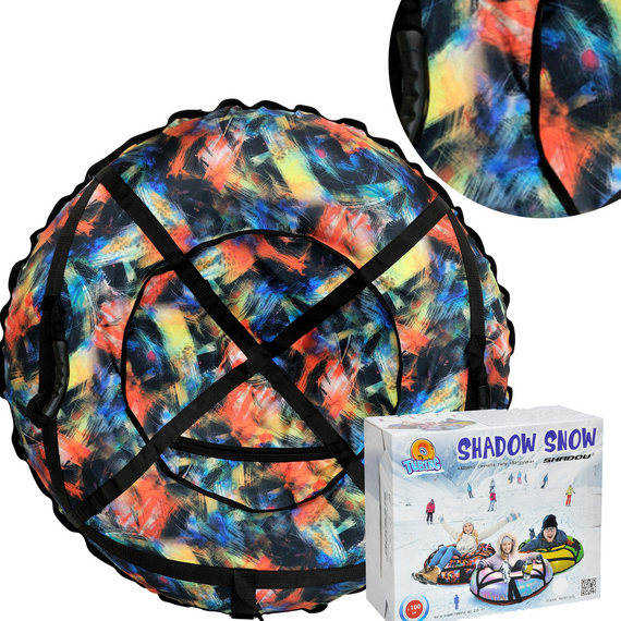 Тюбінг для катання по снігу 100 см "Міраж" (Оксфорд, ПВХ) санки ватрушка