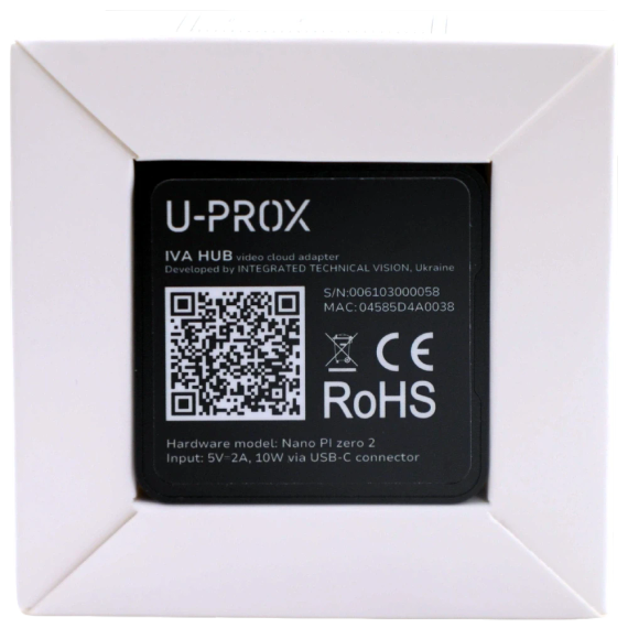 U-Prox IVA HUB cloud adapter Адаптер хмарного відеоспостереження - Реєстратори | Зображення 7