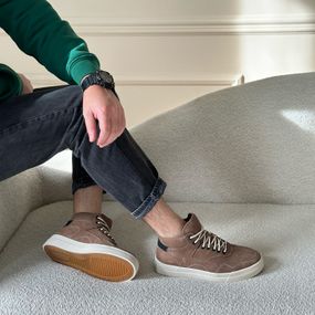 Кеди  шкіряні зимові 587338 Коричневі 40 41 42 43 44 45