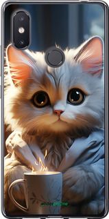 Чохол на Xiaomi Mi8 SE Білий кіт "5646u-1504-2448"